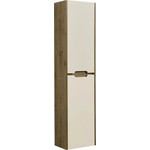 Тумба подвесная с раковиной Акватон Оливия 55 см 1A254201OLVG0, бежевый/дуб веллингтон - фото 3