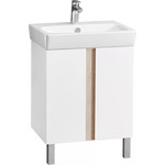 Зеркало-шкаф Акватон Кантри 55 см 1A257702AHB20, белый глянцевый/дуб верона - фото 4