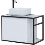 Тумба подвесная со столешницей Aquanet Nova Lite Loft 75 см 261650, белый L - фото 