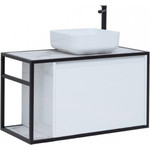 Тумба подвесная со столешницей Aquanet Nova Lite Loft 90 см 261651, белый R - фото 