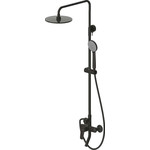 Душевая стойка Bravat Rhein F6429564BW-A-ENG, черный матовый - фото 