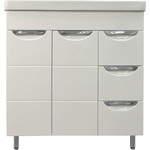 Зеркало-шкаф Стиль Соло 80 cм L, белый - фото 2