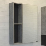 Зеркало-шкаф Comforty Франкфурт 60 см, бетон светлый - фото 