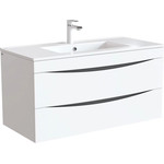 Тумба подвесная с раковиной Iddis Cloud 100 см CLO10W1i95K, белый - фото 