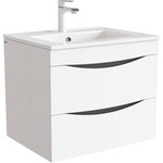 Тумба подвесная с раковиной Iddis Cloud 60 см CLO60W0i95K, белый - фото 