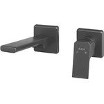 Смеситель для раковины настенный E.C.A. Tiera 102167605C1EX-KK, черный матовый - фото 