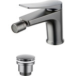 Смеситель для биде Lemark Bronx LM3708GM, графит - фото 