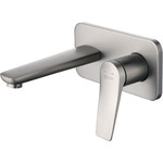 Смеситель для раковины настенный Lemark Bronx LM3726GM, графит - фото 