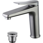 Смеситель для раковины Lemark Bronx LM3737GM, графит - фото 