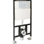 Инсталляция для унитаза SantiLine Adell SL-01 (кнопка хром, квадратная) - фото 