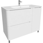 Тумба напольная с раковиной Iddis Edifice 100 см EDI10WFi95K, белый глянец - фото 