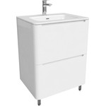 Тумба напольная с раковиной Iddis Edifice 60 см EDI60WFi95K, белый глянец - фото 