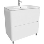 Тумба напольная с раковиной Iddis Edifice 80 см EDI80WFi95K, белый глянец - фото 