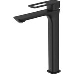 Смеситель для раковины высокий Iddis Slide SLIBL01i01, черный матовый - фото 