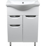 Тумба напольная с раковиной Стиль 60/1 см, белый - фото 