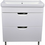 Тумба напольная с раковиной Стиль Соло 80/2Н см (раковина Monte) - фото 