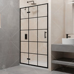 Душевая дверь RGW PA-07B L 100 см 41080710-84L, черный/прозрачное - фото 