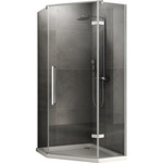 Душевое ограждение Abber Ewiges Wasser 100х100 см AG05100, хром/прозрачное - фото 