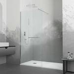 Душевая перегородка RGW WA-040 90x195 см 35104009-11 (стекло 8 мм) с кронштейном в комплекте, хром/прозрачное - фото 