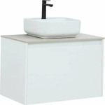 Тумба подвесная со столешницей Aquanet Nova Lite 75 см 242275 (1 ящик) белый, Цвет фасада: белый - фото 