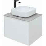 Тумба подвесная со столешницей Aquanet Nova Lite 60 см 242574 (1 ящик) белый, Цвет фасада: белый - фото 