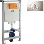 Инсталляция для унитаза Oli 80 300572mGB00 (кнопка смыва Globe, хром глянец) - фото 