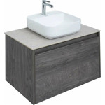 Тумба подвесная со столешницей Aquanet Nova Lite 75 см 242274 (1 ящик) дуб рошелье, Цвет фасада: дуб рошелье - фото 