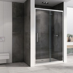 Душевая дверь Abber Schwarzer Diamant 130 см AG30130H, хром/прозрачное - фото 