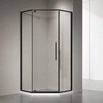 Душевое ограждение Veconi Rovigo 90x90 см RV35B-90-01-C7, чёрный/прозрачное - фото 