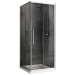 Душевое ограждение Abber Schwarzer Diamant 80х80 см AG02080H, хром/прозрачное - фото 