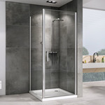 Душевое ограждение Abber Sonnenstrand 70х80 см AG04070-S80, хром/прозрачное - фото 