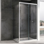 Душевое ограждение Abber Schwarzer Diamant 170х90 см AG30170H-S90, хром/прозрачное - фото 