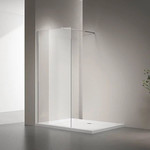 Душевая перегородка Veconi Korato 120 см KR72-120-01-C7 (стекло 8 мм) с кронштейном в комплекте, хром/прозрачное - фото 