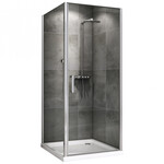 Душевое ограждение Abber Sonnenstrand 80х100 см AG04080-S100, хром/прозрачное - фото 