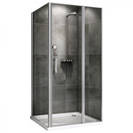 Душевое ограждение Abber Sonnenstrand 110х70 см AG04110S-S70, хром/прозрачное - фото 