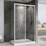 Душевое ограждение Abber Sonnenstrand 120х100 см AG07120-S100, хром/прозрачное - фото 