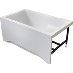 Ванна акриловая сидячая Радомир Джоанна 120x70 см (в комплекте каркас), Размер - мм: 1200х700 - фото 2