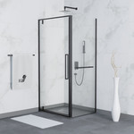 Душевое ограждение RGW SV-43-1B 100x80 см 063243108-014, чёрный/прозрачное - фото 