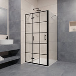 Душевое ограждение RGW PA-77B L 140x70 см 41087747-084L, чёрный/прозрачное - фото 