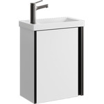 Тумба подвесная с раковиной Aqwella Urban 45 см URB0145W, белый глянцевый, Цвет фасада: белый - фото 