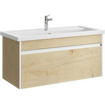 Тумба подвесная с раковиной Aqwella Urban 100 см URB0110DD, дуб давос, Цвет фасада: светлое дерево - фото 