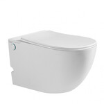 Унитаз подвесной безободковый импульсный Abber Bequem AC1105P с крышкой микролифт - фото 