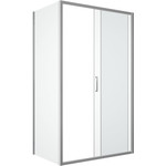 Душевое ограждение Bravat Drop 120х80 см, BS120.3100A, хром/прозрачное - фото 