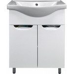 Тумба напольная с раковиной Стиль 60 см, белый - фото 