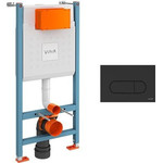 Инсталляция для унитаза Vitra V-Fix Core 800-1874 (кнопка смыва чёрная матовая) - фото 