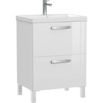 Тумба подвесная/напольная с раковиной Cersanit Melar 60 см 64128, белый - фото 