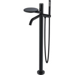 Смеситель для ванны напольный Boheme Stick 129-BB.2, чёрный, Цвет производителя: чёрный - фото 