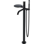 Смеситель для ванны напольный Boheme Stick 129-BB, чёрный, Цвет производителя: чёрный - фото 