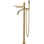 Смеситель для ванны напольный Boheme Stick 129-GG.2, золото, Цвет производителя: золото - фото 