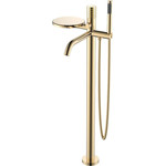 Смеситель для ванны напольный Boheme Stick 129-GG, золото, Цвет производителя: золото - фото 